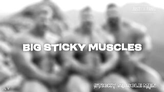 Sticky Muscle Males Day 28 Preview, AI-Generated Muscle Lads, Large Weenies, Large Cum Loads