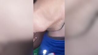 A homosexual stud giving his booty to 2 punks in the favela.