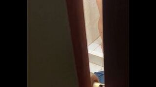 It's impossible not to spy on your neighbour during the time that this babe's taking a baths. Real movie.