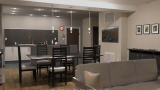 The East Block: Pair Does Web Webcam Show Ended with Jealousy and Throat Full with Cum - Movie scene 39