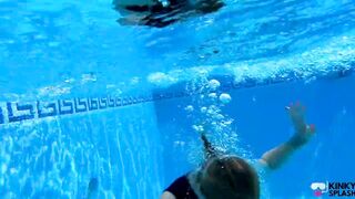 Underwater Wetsuit & Mask Fetish Filling, Bubbles & Breath Control