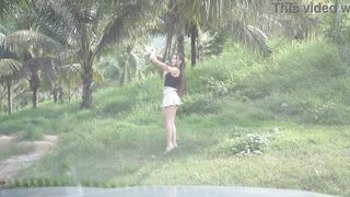 Unfathomable oral-job in the car during the time that no one is watching! Risky, POV, ejaculation from titjob . trailer