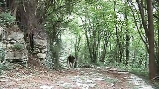 Messy old pig fucks a cute teen