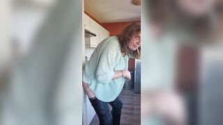 Enjoying my sex-toy whilst smokin'