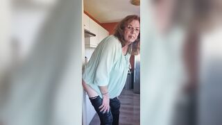 Enjoying my sex-toy whilst smokin'