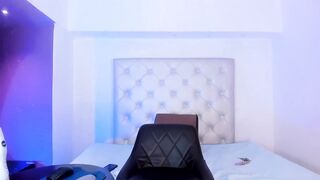 Pretty Ebony-haired Aline Dancing for a During the time that