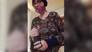 Gagged Moogirl Riding