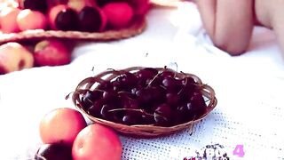 Hot chick showed her breathtaking body during hawt posing and striptease