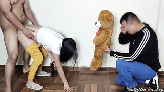 My boyfriend arrived from abroad and discovered me with the neighbour.