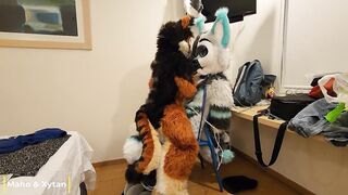 Kitty Hotty Being Slaver With Her Spouse and This chab End Up Screwing Her - Maho & Xytan