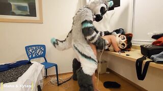 Kitty Hotty Being Slaver With Her Spouse and This chab End Up Screwing Her - Maho & Xytan