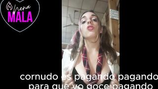 SPH CORDOBESA .colegiala en tacos altos humilla a su novio por micropene.