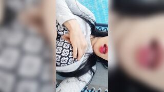 Touching myself in the hammcok of the farm