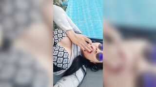 Touching myself in the hammcok of the farm