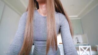 Hawt Step Mamma caught Step Son with boner whilst cleaning and helped him cum quickly on her large butt