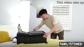 Lola Valentine sucking Ethans dong behind his girlfriends back