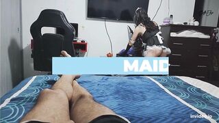 Maid. Follando a mi sirvienta mientras trabaja y me saca lechita
