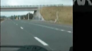 Mochilera traviesa sexo en la ruta con elchofer