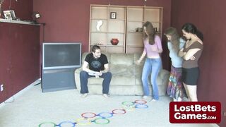 In a Stripscotch game twist, they compete to cum final