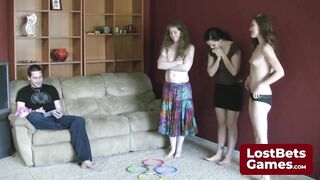 In a Stripscotch game twist, they compete to cum final