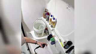 PAWG mother i'd like to fuck takes a shower