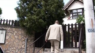 Breasty mother I'd like to fuck Secretary with Curly Vagina Banged and Spunk fountain in Throat by Large Ramrod