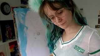 A very nasty self portrait painting