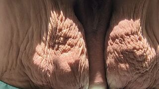 In the Woods Butt Bent Over