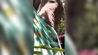 In the Woods Butt Bent Over