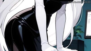 Carmilla Carmine caught her employee masturbating in the office (Vibrator JOI)