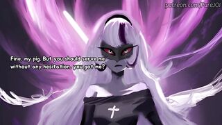 Carmilla Carmine caught her employee masturbating in the office (Vibrator JOI)