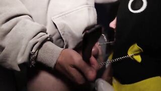 Dp at a party: 3 boyz with large ramrods screw a cute student hard