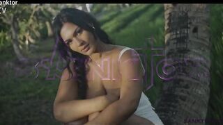 SANKTOR - BREASTY mother I'd like to fuck TEASES & MASTURBATES OUTDOORS