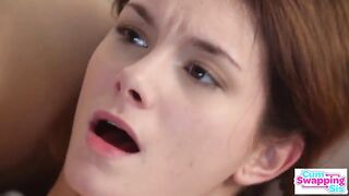 "U Can Join Us Banging" Golden-haired Bonnie Dolce Says As That babe Shares Stepbro Cum With Liz