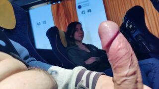 Stranger teen suck schlong in bus