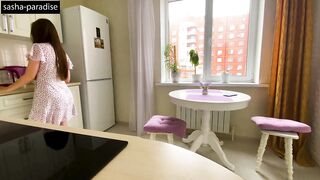 Oh god, stepmother! Don't cheat on your father, at least let me put on a cum drum