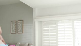 FAMILYXXX - Large Titty Stepsis is Catching Feelings Since Bro Came Back From College