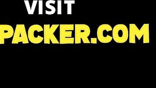 Breasty Colombian Wench Hardcore Banged Doggy position By Large White Knob