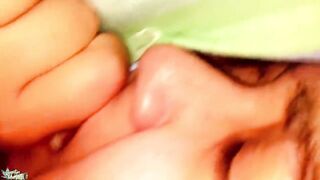 Her vagina gets deliciously moist from my schlong when I screw her upside down.