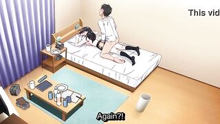 Nerd instantly busts load in comics hotty