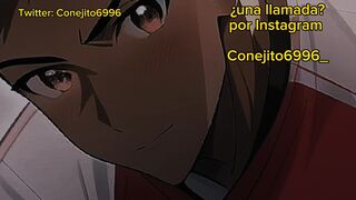 ASMR CON GEMIDOS MASCULINOS - Llamada de WhatsApp con mi novia se moja completamente