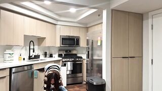 I've no choice but to screw Nicole Doshi in each gap and position possible when I go to check the drain in her abode