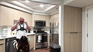 I've no choice but to screw Nicole Doshi in each gap and position possible when I go to check the drain in her abode