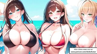 Knowing about Fate and her allies makes u wanna wank at sea. JOI roleplay - Spanish voice.