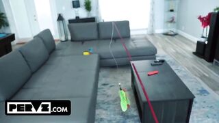 Captivating Cat Angel Mae Milano Pounces on Nicky for a Wildly Playful Romp