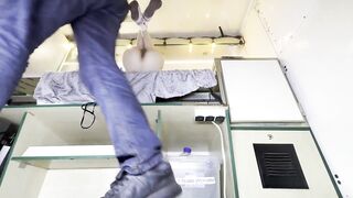 This babe did a great job by cleaning my food truck so as a award I drilled her hawt butt