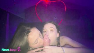 Serena Hill And Sasha Tatcha Ignite The Neon Night In Wild Trio!