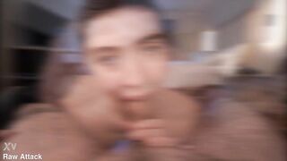 Brunette hair Nova Flame's Face Overspread In Semen After Getting Dicked