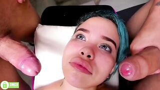 The most good POV of a beauty giving blowjobs, all for her