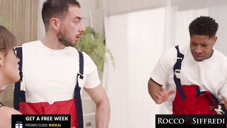 ROCCO SIFFREDI - Sexually excited Playgirl Takes 2 Biggest Jocks In Her Taut Arsehole